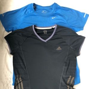 Nike Adidas training shirts size medium lot